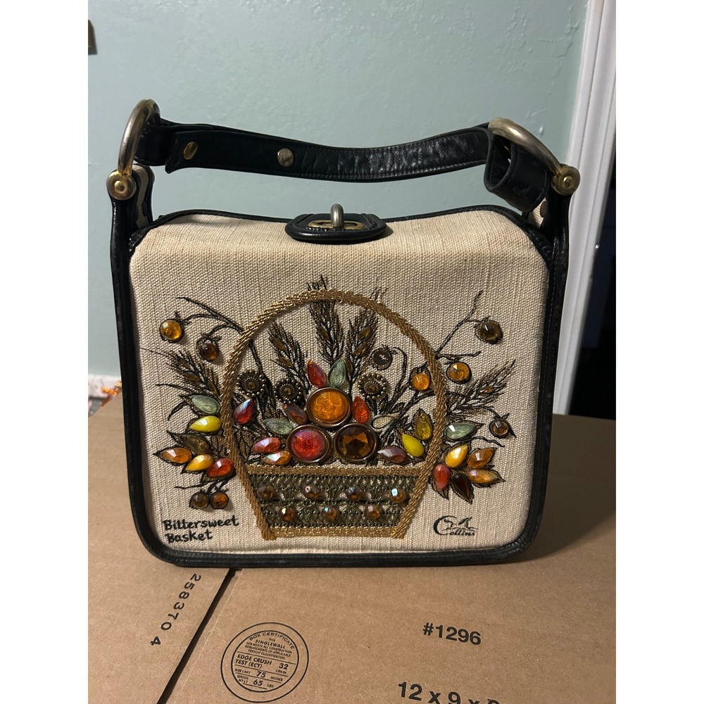 Collins of Texas Bittersweet Basket Embellished Handbag